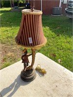 Vintage Maitland Smith Monkey Cornucopia Lamp