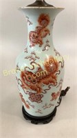 Asian Porcelain Vase Lamp