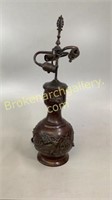 Asian Bronze Table Lamp
