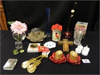 Vases; Candle Holders; Rose Pin; Cross;