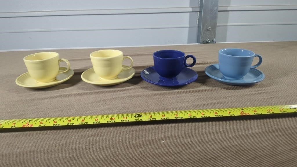 FIESTA CUPS AND SAUCERS