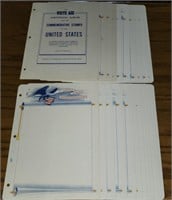Vintage Stamp Collecting Sheets