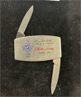 Masonic Pocket Knife Made by Zippo