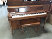 Vintage Wurlitzer Upright Piano with Bench