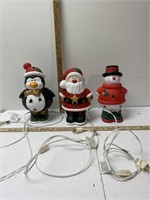 3 Christmas ceramic figures