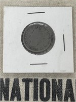 1905 "V Cents" Liberty Head Nickel Coin US Stars