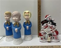 Christmas ceramic figures