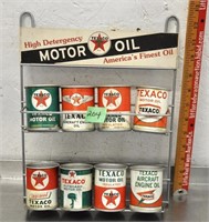 Hobby Lobby mini oil can wall display