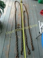 4pc Tow Chains & 3pc  Hooks -