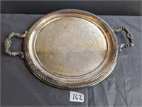 silver plated serving tray