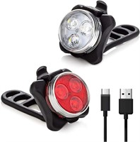 Vont 'Pyro' Bike Light Set, USB Rechargeable, Supe