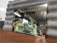 50th Anniversary Holden mirror approx 45 x 30 cm