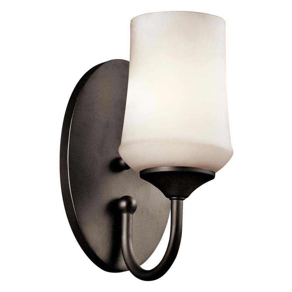 $93  Aubrey 1-Light Olde Bronze Wall Sconce