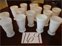 14 Milk glasses