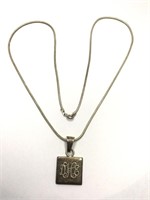 Sterling Silver Necklace with pendant