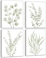 (4 pcs - 8" x 10") Howwii Botanical Bathroom Wall