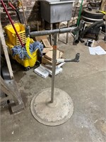 Custom made multi height roller stand