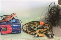 Battery Charger, Booster Cables, Trouble Light,