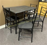 Black Kitchen Table with 4 Chairs