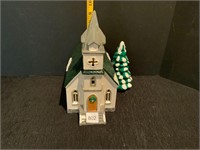 Dept 56 Snow Village All Saints Church 1986