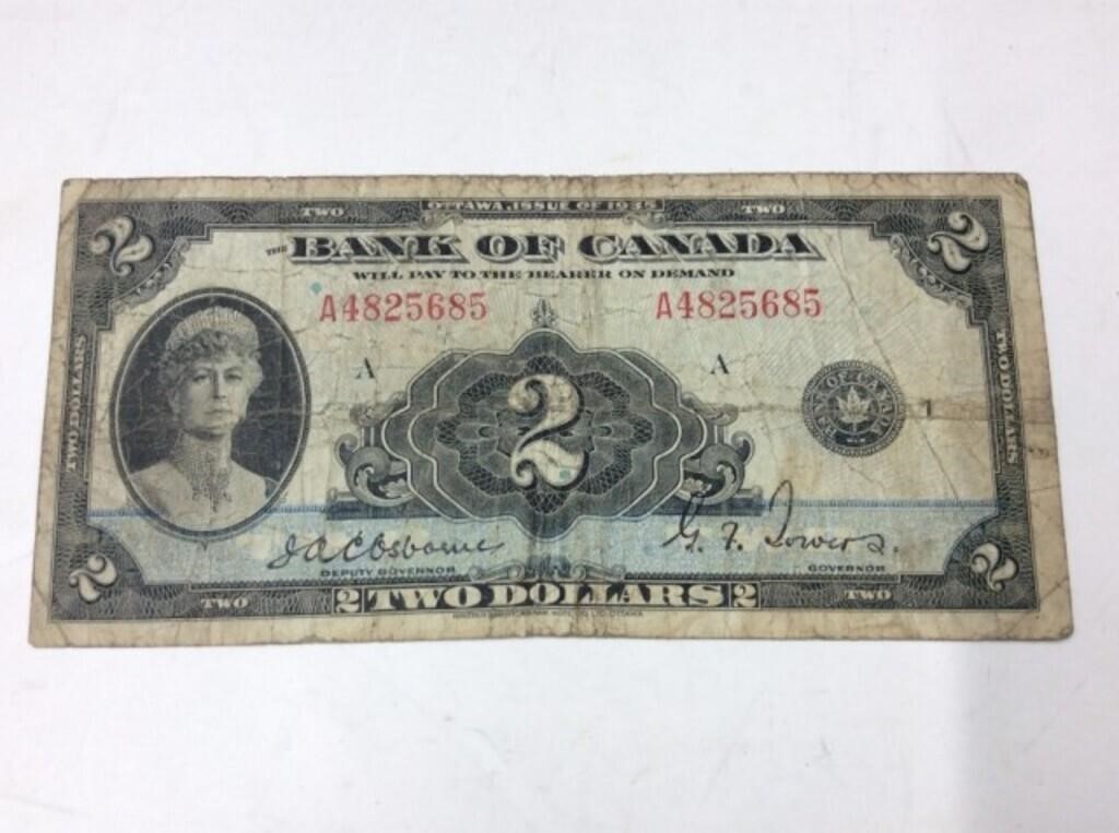 1935 $2 Can