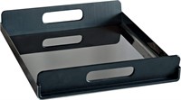 Alessi Vassily Tray With Handles  Black