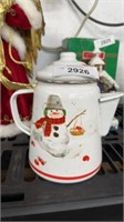 Christmas teapot