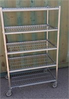 Metal Rolling 5ft Bakers Dish Utility Rack