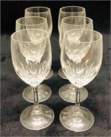 6 Mini Crystal Wine Glasses