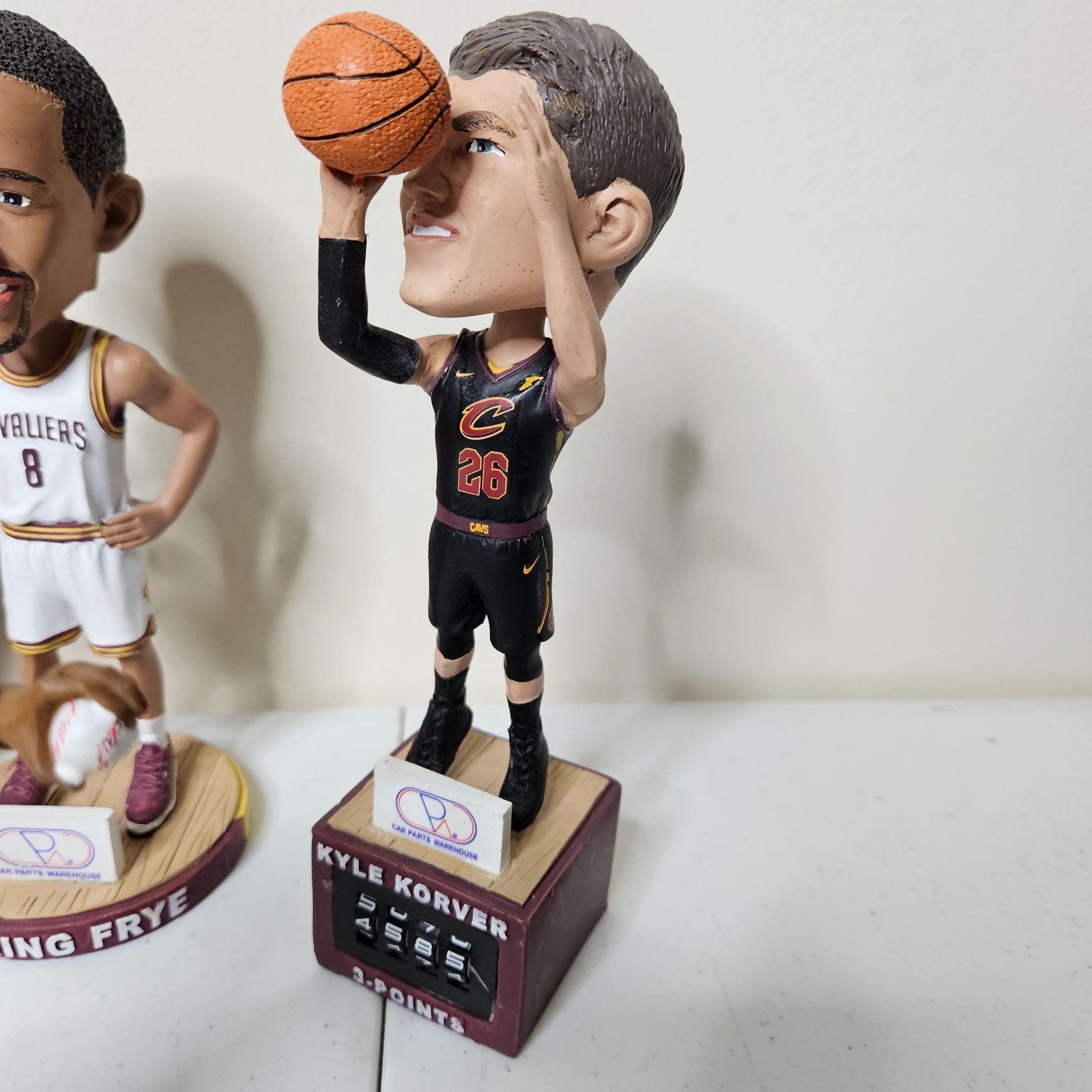 Cleveland Cavs & Indians Bobblehead Figures