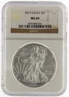 2013 MS69 American Eagle Silver Dollar