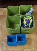 Fabric Organizing BIns w/Contents