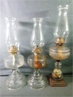 Beautiful Antique Style Oil Lamps Includes a