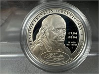 2006 Benjamin Franklin silver commemorative