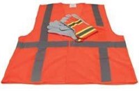 RoadPro Reflective Safety Vest and Gloves