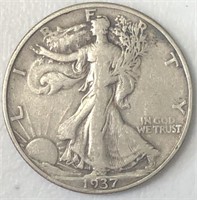 1937 Liberty Walking Half Dollar