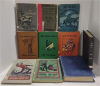 (AF) Lot of 10 vintage books including Robin on