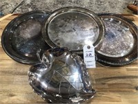 4 pcs silver plate items