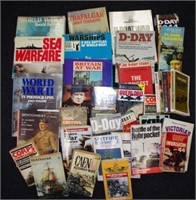 Box of various war related books