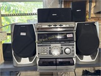 SONY RXD6AV Stereo Set Up W/ Speakers