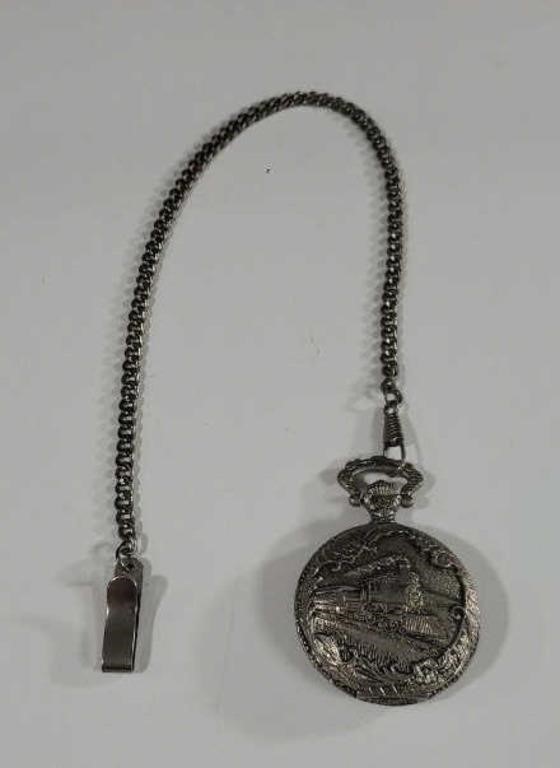 Vintage Milan Japanese Quartz Pocket Watch with