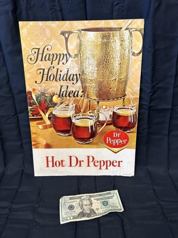 Dr Pepper Vintage Cardboard Stand-Up Advertisement