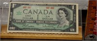 1867-1967 Canada Centennial one dollar bill