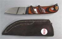 Kalfayan Knife with Leather Holder.