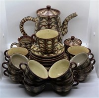 German Art Pottery Coffee Set