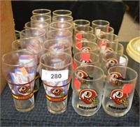 24 Washington Redskins Glasses