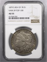 1879-S Morgan Dollar Rev 78 VAM-34 NGC AU55