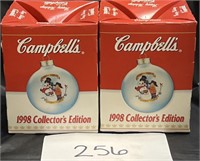 Vintage Campbells 1998 Christmas ornaments(2)