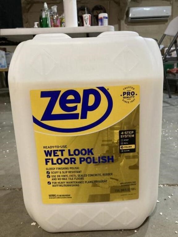 5 Gal Zep Ready To Use Wet Look Floor Polish Gloss