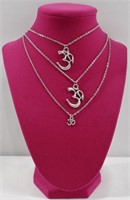 3pc Religious Pendant Necklaces